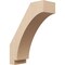 Ekena Millwork 5-inch W x 14-inch D x 18-inch H Imperial Rough Cedar Woodgrain TimberThane Knee Brace, Primed BRCUR05X14X18IMPRCPR - alternate 1